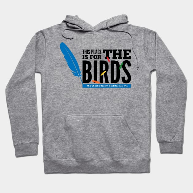 CB for the birds - black type Hoodie by Just Winging It Designs